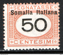 Somalia 1926 Segnatasse Sass.S46 */MH VF/F - Somalia