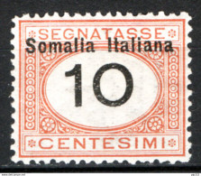Somalia 1926 Segnatasse Sass.S42 */MH VF/F - Somalie