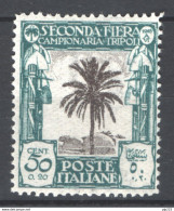 Libia 1928 Sass.72 **/MNH VF/F - Libye