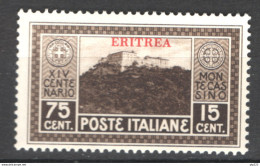 Eritrea 1929 Sass.148 **/MNH VF/F - Eritrea