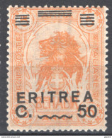 Eritrea 1922 Sass.59 **/MNH VF/F - Eritrea