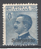 Egeo Scarpanto 1922 Sass.5 **/MNH VF/F - Ägäis (Scarpanto)