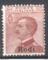 Egeo Rodi 1922 Sass.13 **/MNH VF/F - Egeo (Rodi)