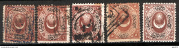 Turchia 1865 Segnatasse Unif.S5/9 O/Used VF/F - Used Stamps