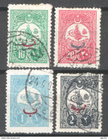 Turchia 1908 Unif.130/33 O/Used VF/F - Oblitérés