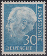 1954 Deutschland > BRD, ** Mi:DE 187xWv, Sn:DE 712, Yt:DE 70, Professor Dr. Heuss "Heuss (I)" - Ungebraucht