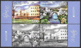 Bosna Bosnia Bosnien Croatian (Mostar) 2012 Europa Cept Mi.no. 337-38 Pair With Label MNH ** Postfrisch Neuf - 2012