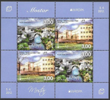 Bosna Bosnia Bosnien Croatian (Mostar) 2012 Europa Cept Mi.no. Bl. 26 (337-38) MNH ** Postfrisch Neuf - 2012