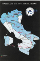 CARTOLINA ITALIA 1987 CONI 75 AIA FIACCOLATA FEDERAZIONE CALCIO Italy Postcard - Manifestations