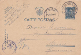 Romania, 1944, WWII  Censored OPM #86, CENSOR , POSTCARD STATIONERY - 2de Wereldoorlog (Brieven)