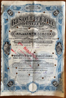 °°° EGYPT - BANQUE DU CAIRE LIMITED - 25 AZIONI 1907 °°° - Egypte