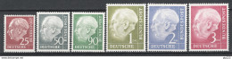 Germania 1954 Unif.69A,71A,71E/72B */MLH VF - Unused Stamps