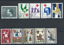 Liechtenstein N°377/86 Obl (FU) 1963 - Sujet Divers - Gebruikt