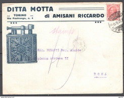 Italia Regno Busta Pubblicitaria Ditta Motta Torino VF/F - Publicidad