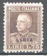 Libia 1928 Sass.80 **/MNH VF/F - Libya