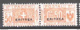 Eritrea 1916 Pacchi Postali Sass.4 **/MNH VF/F - Erythrée