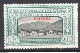 Eritrea 1924 Sass.72 */MH VF/F - Eritrea