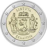 Lithuania 2 Euro  Coin 2019 Lithuanian Region Zemaitija Samogitia UNC FROM MINT ROLL - Lithuania