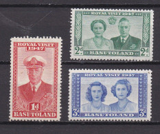 BASUTOLAND 1947 Mint Hinged Stamp(s) Royal Visit 35=38 (3 Values Only, ( Not A Complete Serie) - 1933-1964 Colonie Britannique