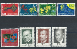 Liechtenstein N°446/53 Obl (FU) 1968 - Sujet Divers - Oblitérés