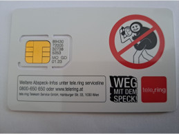 OOSTENRIJK/  SIM CARD / GSM /CHIP / TELE RING/ WEG MIT DEM SPECK /    ** 15565** - Oesterreich