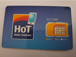 OOSTENRIJK/  SIM CARD / GSM /CHIP / HOT HOFER TELEKOM 3IN1  ** 15566** - Oesterreich