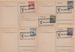 Autriche - Wien - 1946 - Lot De 5 Cartes Avec Obliteration Exportmusterchau - Covers & Documents