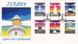 Jersey 1999, Lighthouses - On Official FDC - Jersey