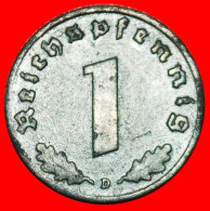 * SWASTIKA: GERMANY  1 PFENNIG 1942D! TYPE 1940-1945 THIRD REICH 1933-1945!· LOW START · NO RESERVE! - 1 Reichspfennig