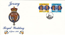 Jersey 1999, Royal Wedding - On Official FDC - Jersey