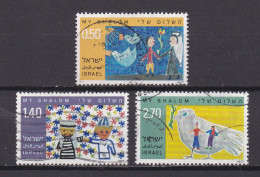 ISRAEL, 1977, Used Stamp(s)  Without  Tab, Children's Drawings, SG Number(s) 659-661, Scannr. 19078 - Used Stamps (without Tabs)