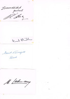 JEUX OLYMPIQUES - AUTOGRAPHES DE MEDAILLES OLYMPIQUES - CONCURRENTS DE SUISSE  - - Autographes
