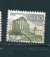 N° 1225 Temple Romain  1  Timbre Portugal Oblitéré 1976 - Oblitérés