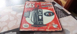 PLAQUE METAL GAS STATION - Tin Signs (after1960)