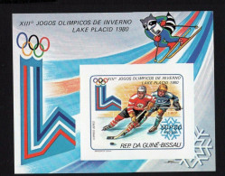 Olympische Spelen 1980 , Guinee - Bissau , Blok Postfris - Winter 1980: Lake Placid