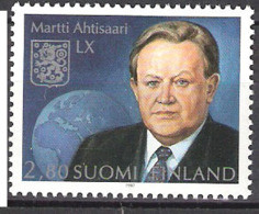 Finland 1997 60th Birthday Of President Martti Ahtisaari Mi 1391 MNH(**) - Neufs