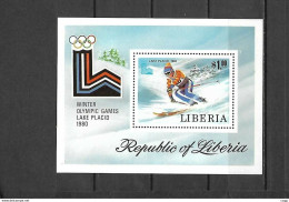 Olympische Spelen  1980 , Tschad - Blok  Postfris - Hiver 1980: Lake Placid