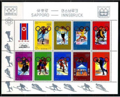 Olympische Spelen  1980 , Corea   - Zegels In Vel Postfris - Hiver 1980: Lake Placid