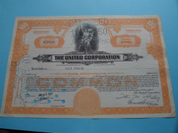 THE UNITED CORPORATION - Shares - N° NC 78249 - Anno 1949 ( See / Voir Scan) USA ! - S - V