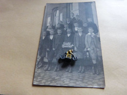 Carte Photo Seneffe Photo De Classe Dont Henry ADAM élève Identifié Années 1910 ? Voir Pancarte - Seneffe