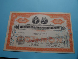 THE LEHIGH COAL AND NAVIGATION COMPANY - Shares - N° N05066 - Anno 1945 ( See / Voir Scan) USA ! - Industrie