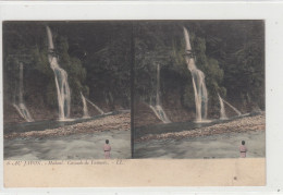 Japan Japon Au Japon  Hakoni  Cascade De Yannoto    CARTE STEREO COULEUR - Autres & Non Classés