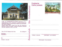 2357a: Österreich 1988, Dorner: Bildpostkarte 8061 St. Radegund, Motiv Heiltherme U.a., ** - St. Radegund