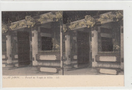 Japan Japon Au Japon  Portail Du Temple De Nikko    CARTE STEREO - Autres & Non Classés