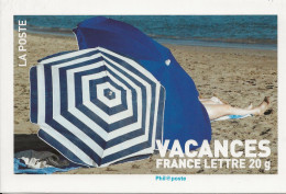 CPM Représentant Le Timbre Vacances émis En 04/2007 - Timbres (représentations)