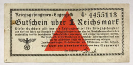 GERMANIA ALEMANIA GERMANY Lagergeld 1 Reichsmark WWII Wehmacht Forellini E Pieghe LOTTO 2058 - 10 Reichsmark