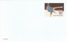 USA - Ganzsache Postkarte Ungebraucht / Postcard Mint (W628) - Winter 1980: Lake Placid