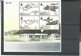 53866 ) Collection  Souvenir Sheet New Zealand WIGRAM 1923 Aircraft - Colecciones & Series