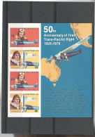 53867 ) Collection  Souvenir Sheet Australia First Trans Pacific Flight - Verzamelingen