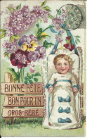 BONNE FETE BON POUR UN GROS BEBE , 1907 , µ - Birth